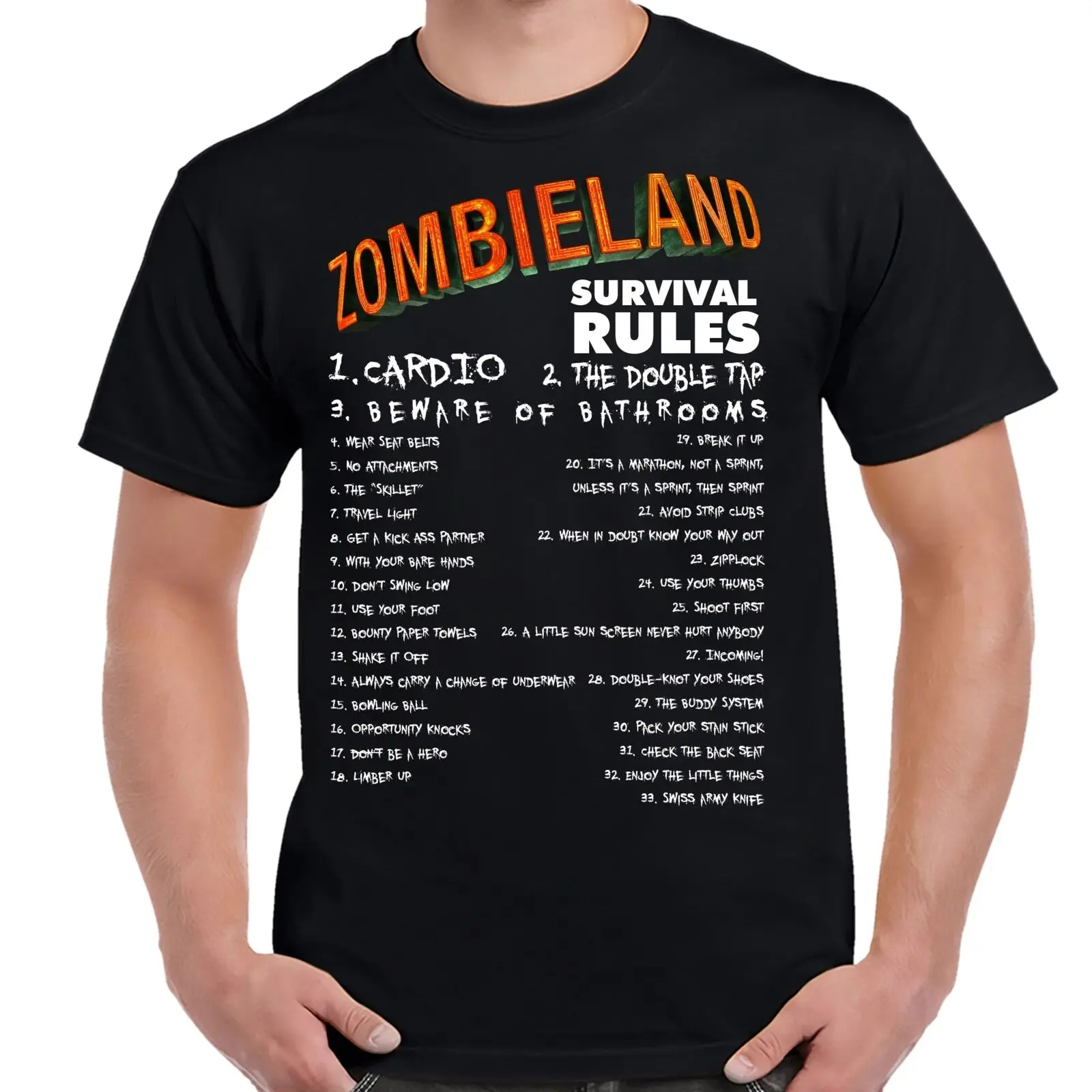 Zombieland Survival Rules T Shirt