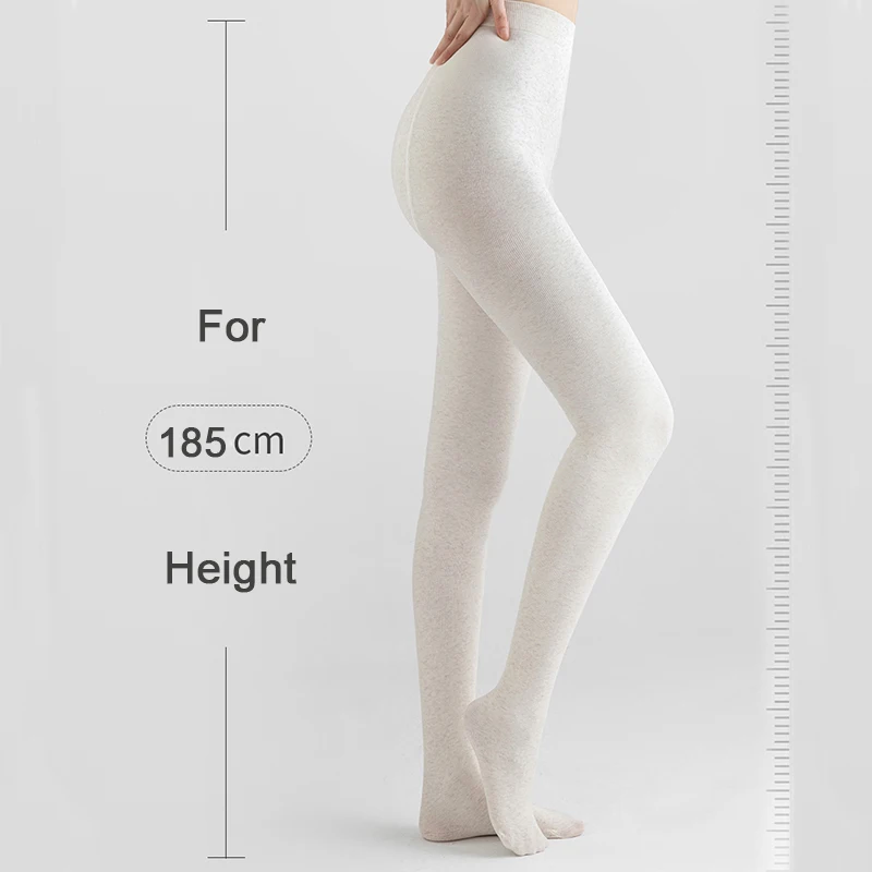 Zimní dámské a silné teplé bavlněné punčocháče Streetwear, dámské dívčí pletené těsné legíny s polar fleecovou podšívkou a svislými liniemi - náhled 4