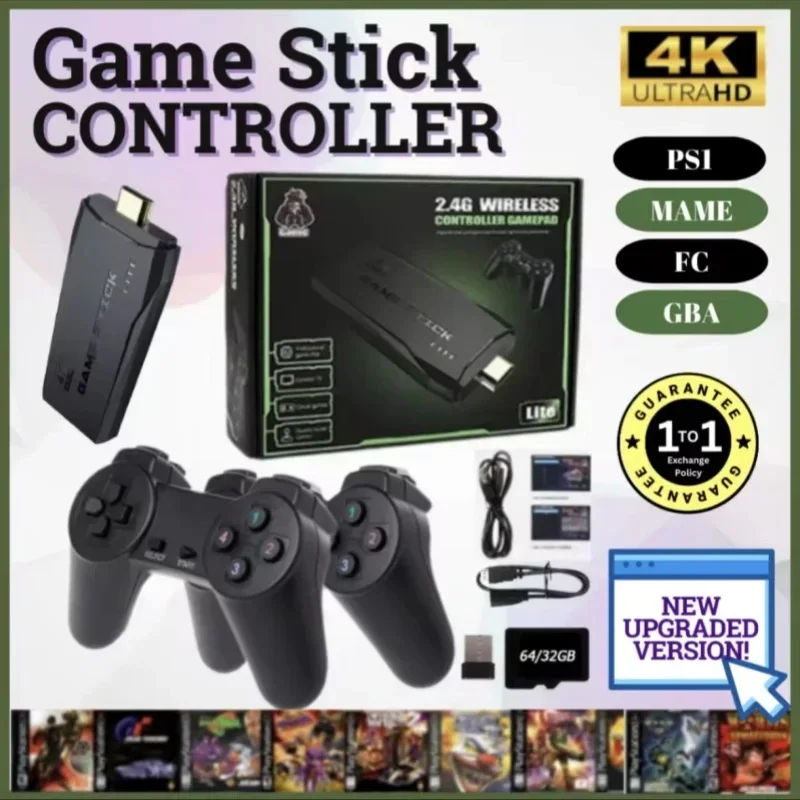مُقيّم شامل لجهاز Video Game Stick Lite 4K بسعة 64GB: تجربة ألعاب مخصصة للأطفال والكبار على حد سواء