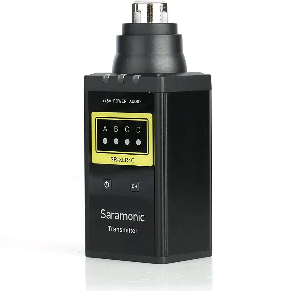 Saramonic SR-XLR4C VHF Wireless XLR Plug-On Microphone Transmitter for SR-WM4C Professional Video Microphone