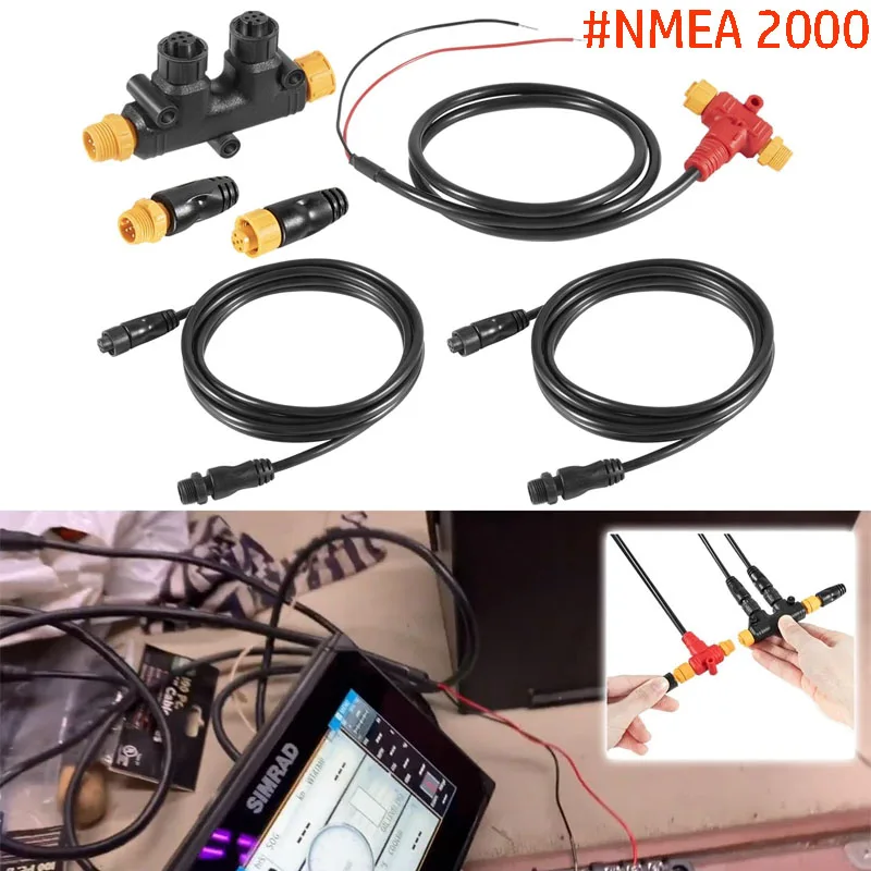 

NMEA 2000 Network Starter Kit Backbone Cables Drop Cables Tees Terminators Kits Replace for Ancor Marine Grade Products