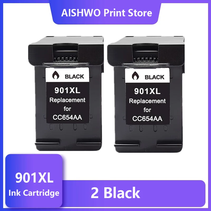 ASW 901XL Cartridge Compatible for hp 901 xl hp901 Ink Cartridge for Officejet 4500 J4500 J4540 J4550 J4580 J4680 printer