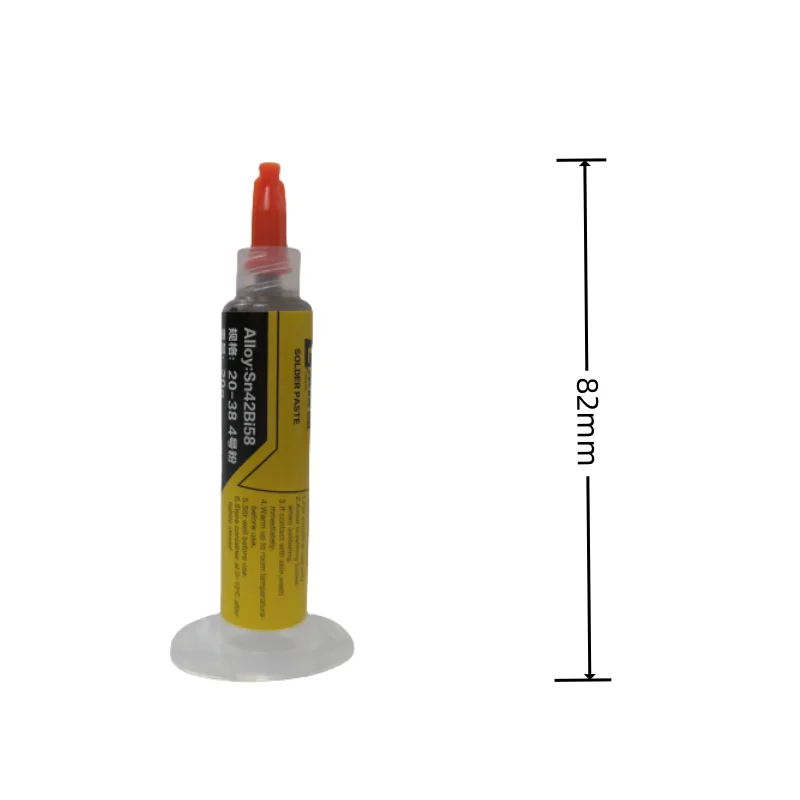 Pasta de soldadura de reparación de punto de fusión, Sn42Bi58, tubo de aguja de baja temperatura, herramienta de pasta de soldadura de estaño para