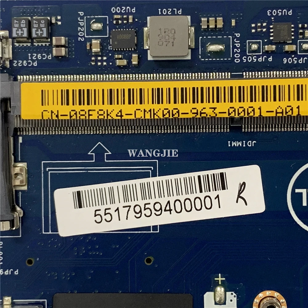 Imagem -04 - Placa-mãe do Portátil Recondicionado Ddp80 La-f711p para Dell Latitude 15 5591 3530 Cn08f8k4 08f8k4 Sr3z1 I58400h 100 Testado