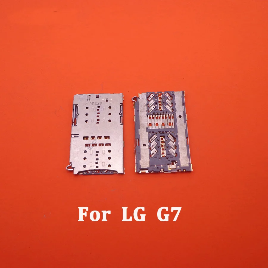 1 Buah/Lot, Soket Sim Card Reader Slot Tray Modul Holder Connector Untuk LG G3 G4 G5 G6 G7 V10 V30