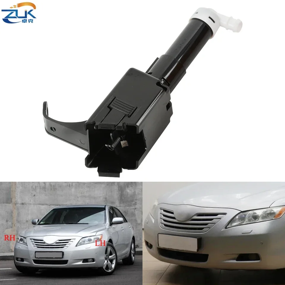 ZUK Front Bumper Headlight Washer Nozzle Headlamp Water Spray Jet Pump Actuator For Toyota CAMRY XV40 2006 2007 2008 Euro Model