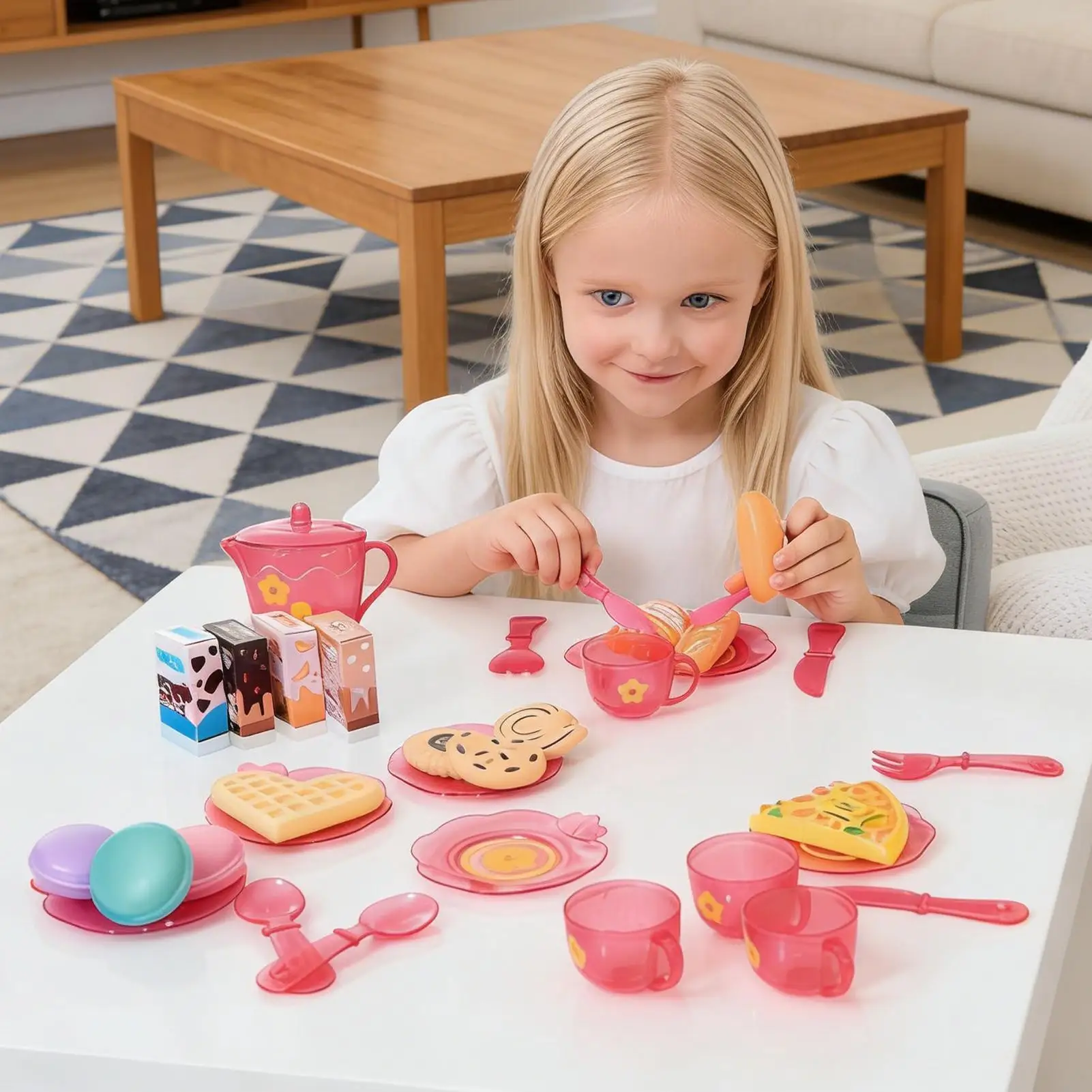 ชุดของเล่นชงชาเด็กแบบมอนเตสซอรี่ ชุดกาน้ำชาและถ้วยชา ของเล่นจำลองอุปกรณ์ครัว ชุดครัวสนุกๆ ของเล่นเสริมพัฒนาการเด็ก ของเล่นบทบาทสมมติ ของขวัญ