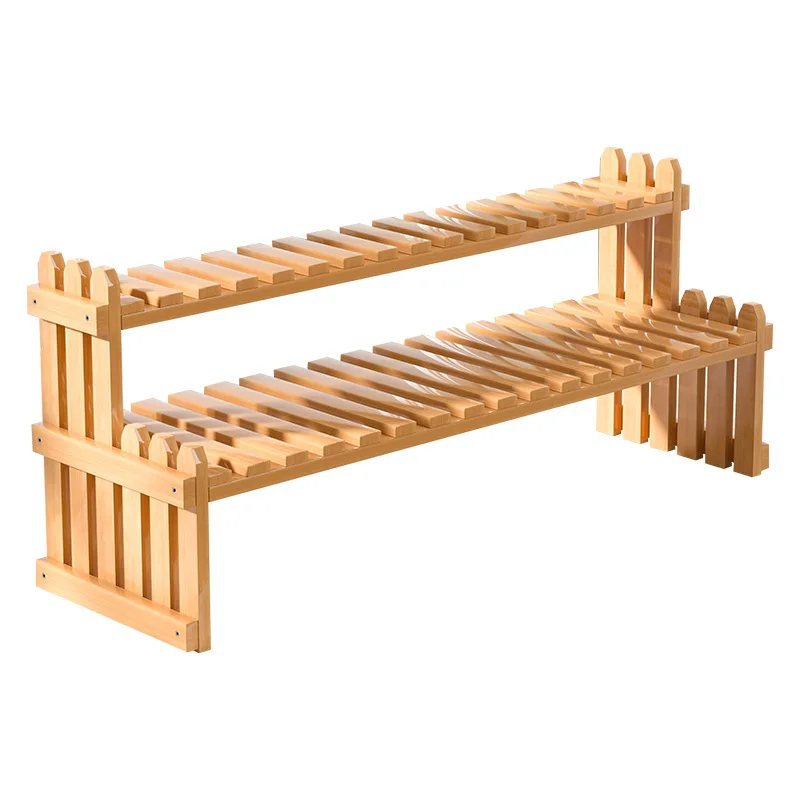 Multi-layer stepped flower stand Indoor balcony Office gardening wind stand Flower pot stand Desktop rack
