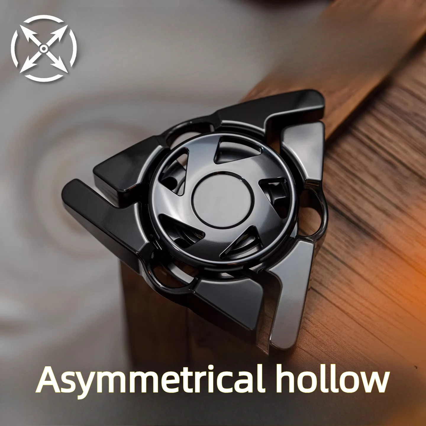 

Металлический асимметричный трехлепестковый спиннер Dp EDC с полым корпусом для снятия стресса, настольная игрушка