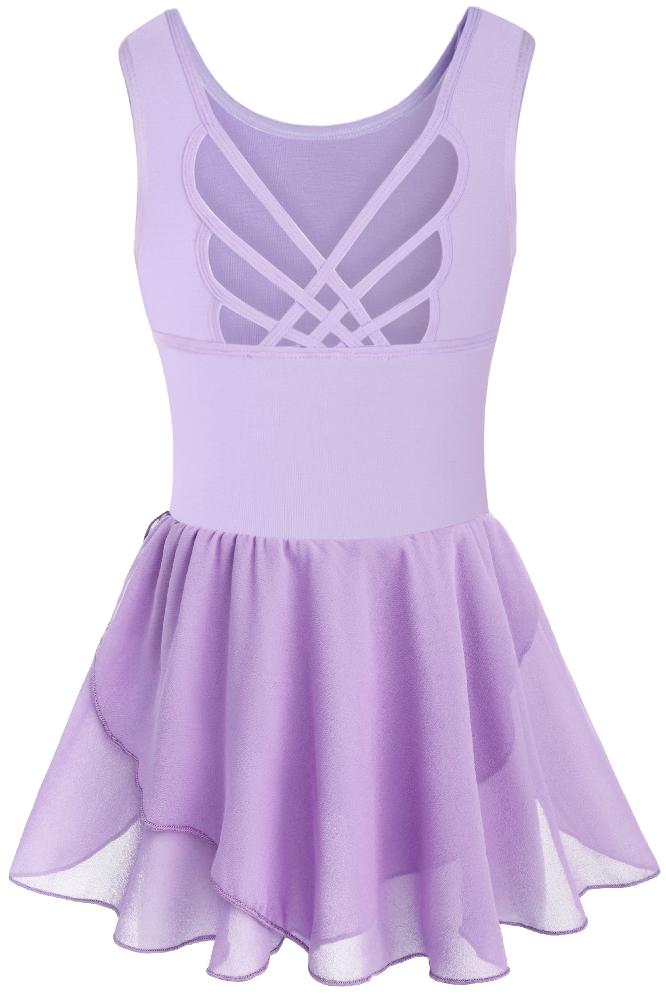 Girls Tank Ballet Leotards with Skirt Toddler Dance Dress,Cute Butterfly Hollow Back