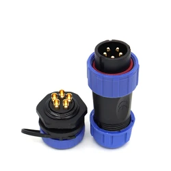 SP21 waterproof connector 2/3/4/5/6/7/8/9/10/12 pin 21mm Panel mount connector male and female connectors ,IP68