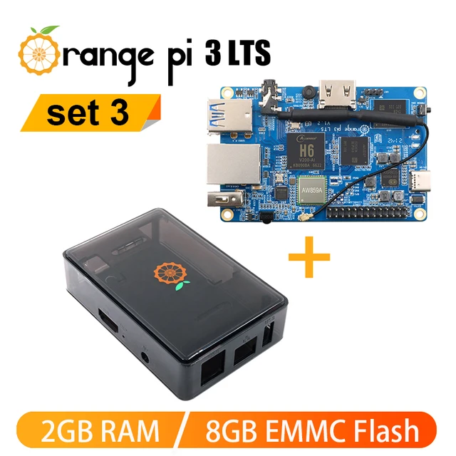 Orange Pi 3 LTS With Case AllWinner H6 2G RAM 8G EMMC Open Source Board  Computer Run Android 9.0 Ubuntu Debian OS - AliExpress 7