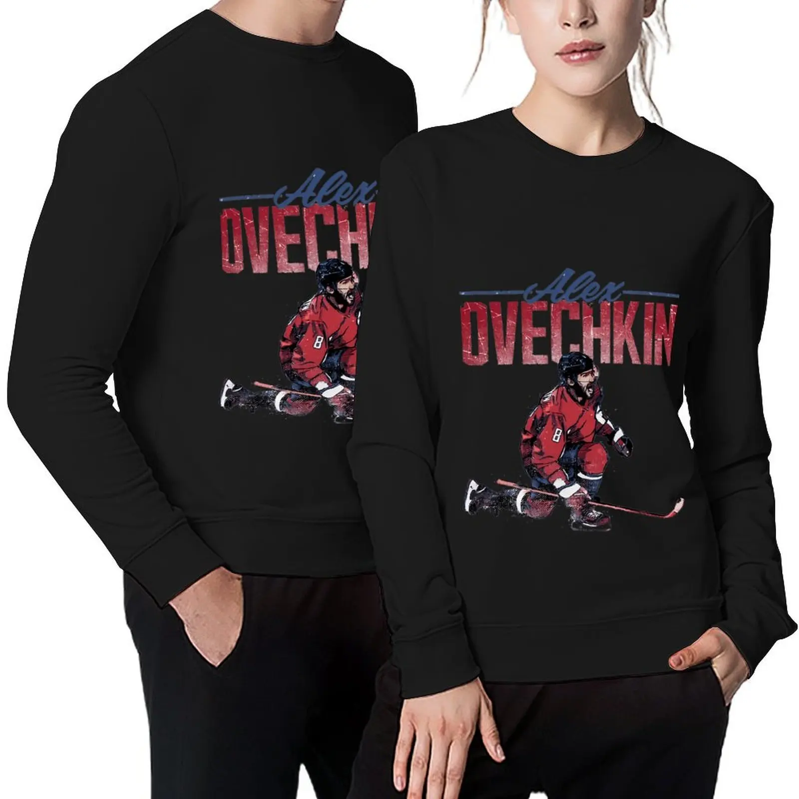

Alex Ovechkin Retro Pullover japanese style men's clothing tracksuit men korean autumn clothes hooded sweatshirts