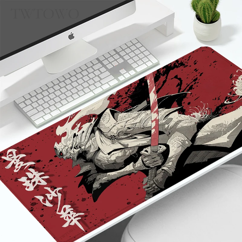 Mouse Pad Gaming Japanese Samurai XL Large Custom Home Mousepad XXL Mouse Mat Office Soft Non-Slip Office Accessories Mice Pad