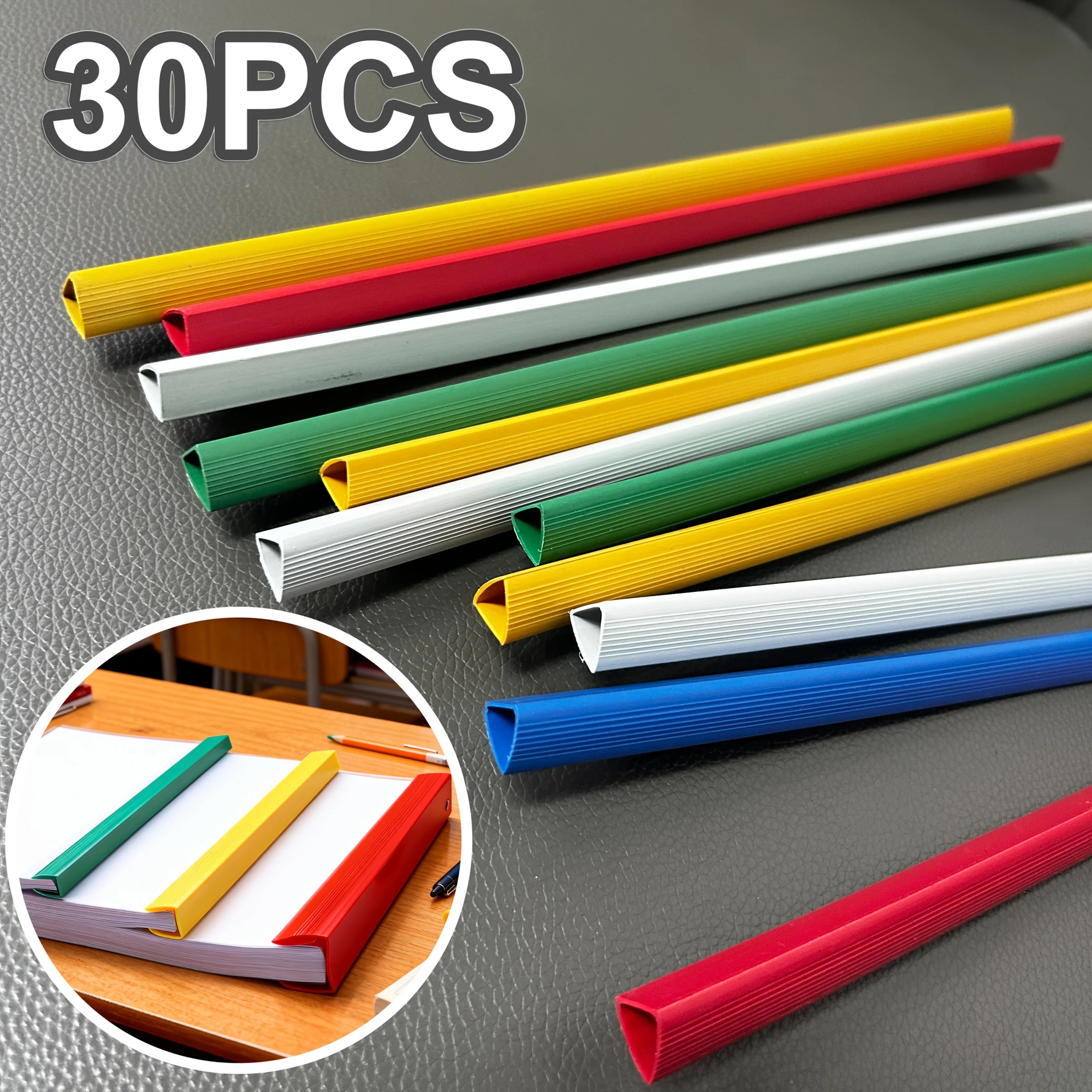 

30 шт., папки-скоросшиватели формата А4 случайного цвета - папки, папки-диспенсеры, папки-регистраторы, портативные папки формата А4, для организации офиса