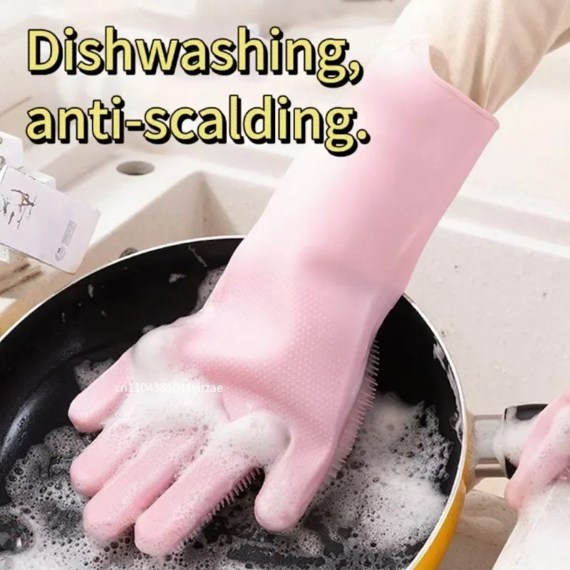 1-4 قطعة الحيوانات الأليفة الاستمالة قفازات التنظيف الكلب القط الاستحمام الشامبو قفاز الغسيل غسل الصحون الأنظف السيليكون إزالة الشعر قفاز