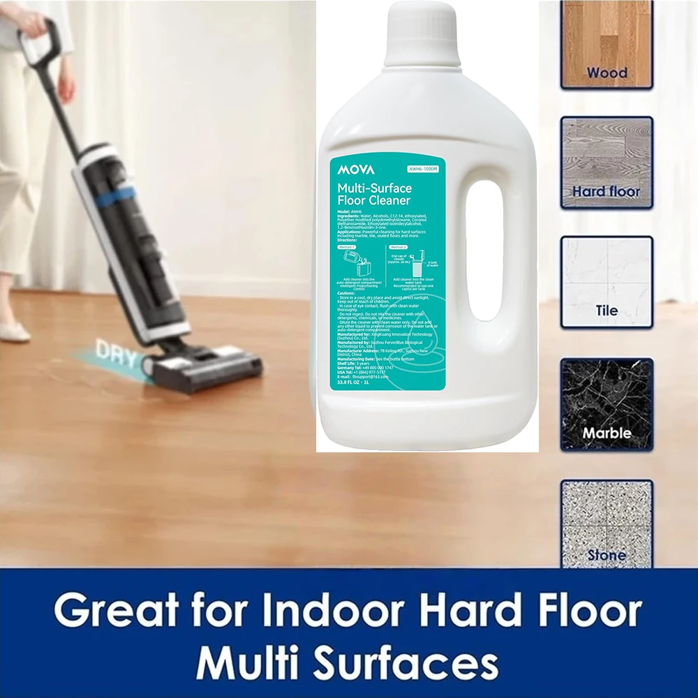 Original Dreame Mova Z60 Ultra Complete Cleaning Solution Floor For Mobius60 / V50 / P50 / P10 Pro Ultra Vacuum Spare Parts