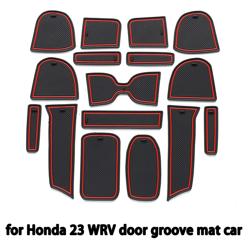 It is suitable for Honda 23 WRV door groove mat car modification device storage mat water cup slot dustproof modification device