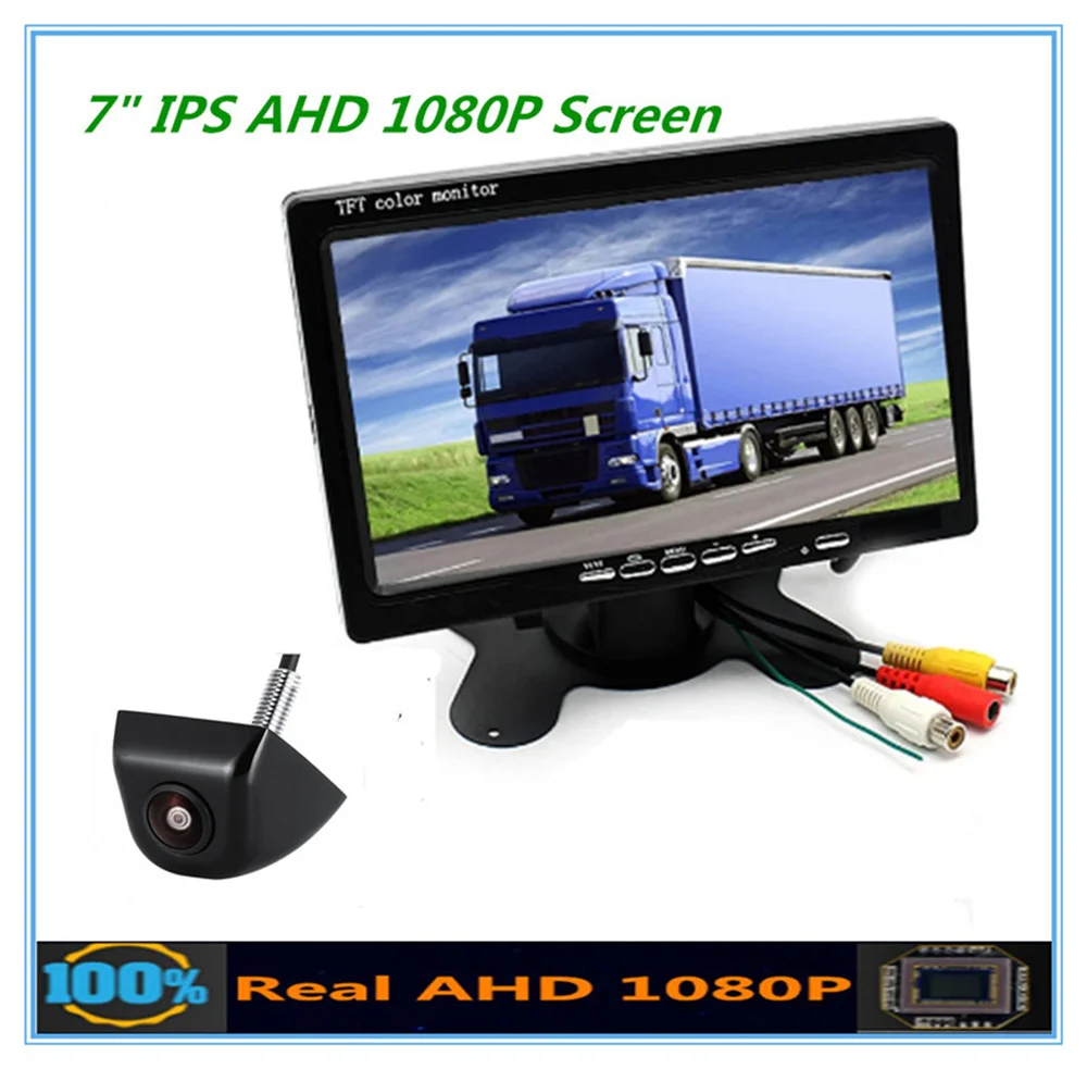 

HD 7Inch IPS AHD 1080P Screen Car Monitor With Starlight Night Vision AHD 1080P Car Rear View Vehicle Camera