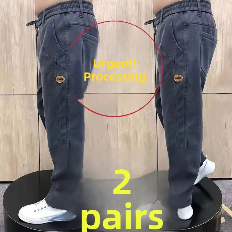 

Summer New Dad Jeans High Waist Straight Leg Casual Work Pants Men's Loose Fit Long Trousers Harajuku Sle Youth Faion