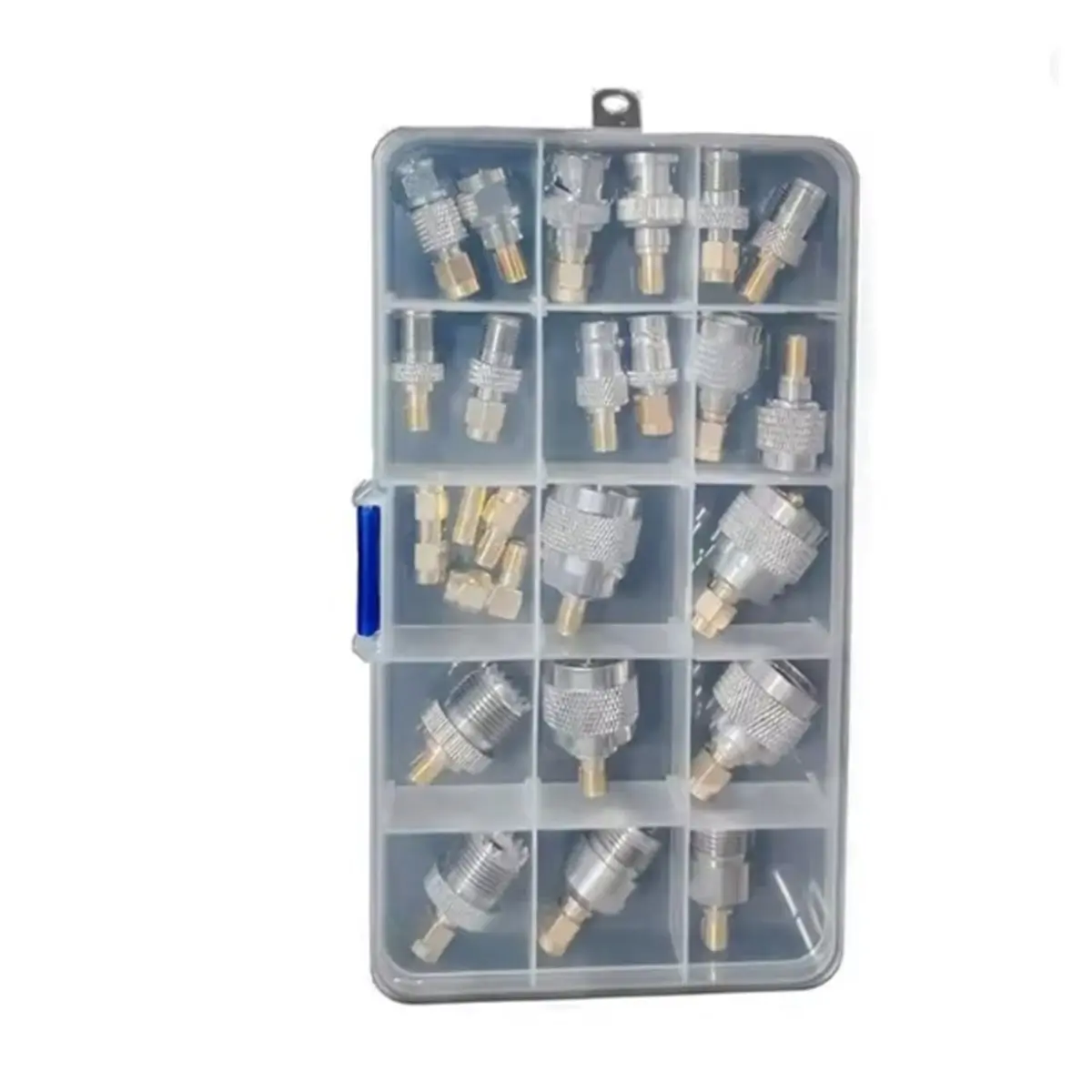 a75t-24pcs-sma-rf-coaxial-adapter-kit-sma-m-f-to-tnc-uhf-bnc-n-f-coax-cable-connector-wifi-radio-antenna-converter-set