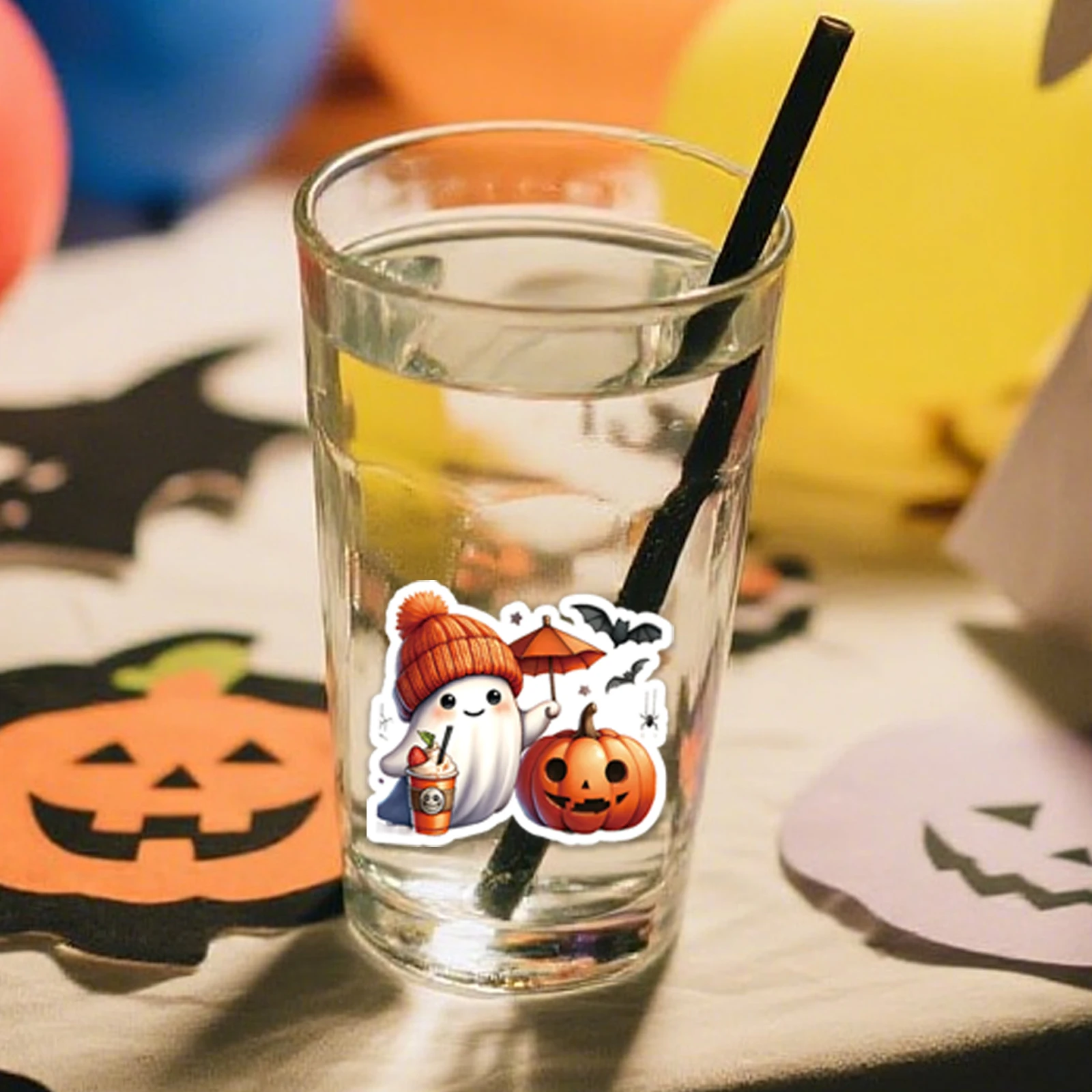 50PCS Halloween Kürbis Geist Aufkleber Für Junk Journal Telefon Laptop Wasser Flasche Dekoration Aufkleber Spielzeug Scrapbooking Liefert – Detail 4