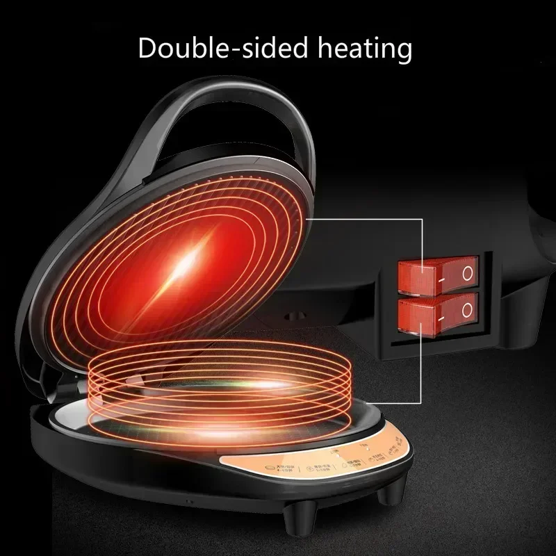 220V electric baking pan household double-sided heating pancake pan new automatic power-off pancake pancake machine