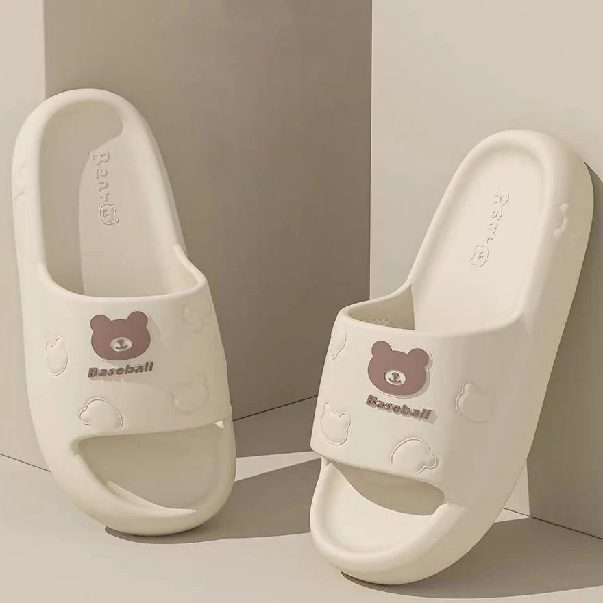 Summer Cool Non-Slip Couple Slippers for Men And Women Indoor Home Bathroom Quiet External Wear Bath Slippers for Home Comfort