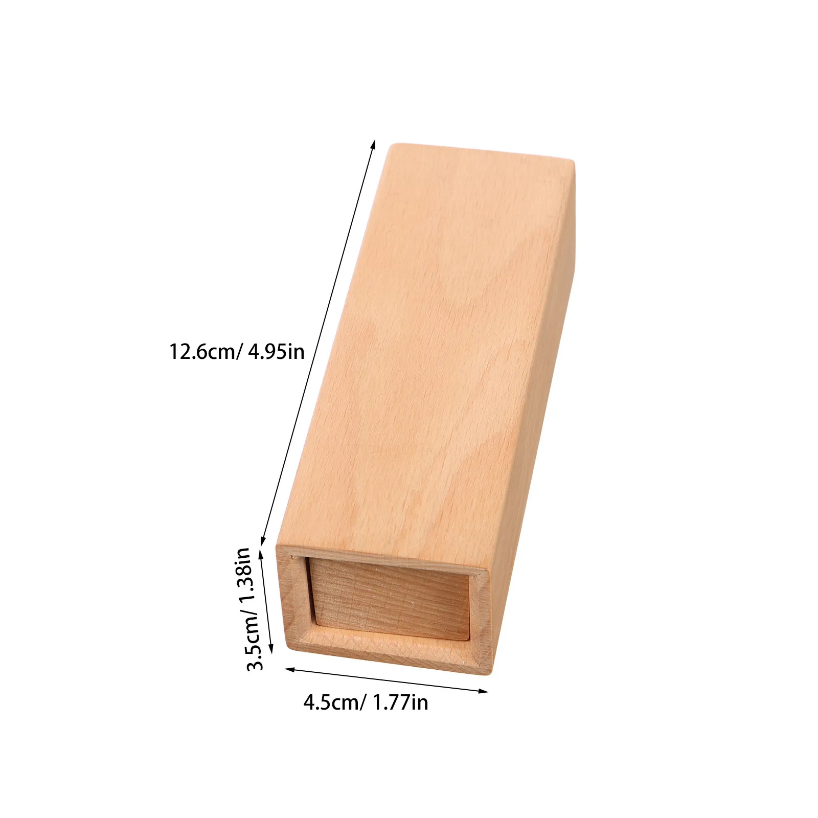 Sliding Lid Wood Storage Box for Stamps Medals Jewelry Beads Craft Organizer Small Decorative Wooden Box Retro Display Case