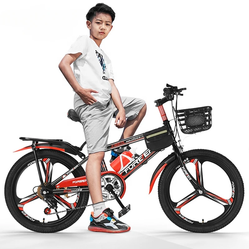 FOREVER China's Popular Wear Resistant Thickened High Carbon Steel Frame 20 Inch 6 Speed Male And Female Student Bicyclecustom