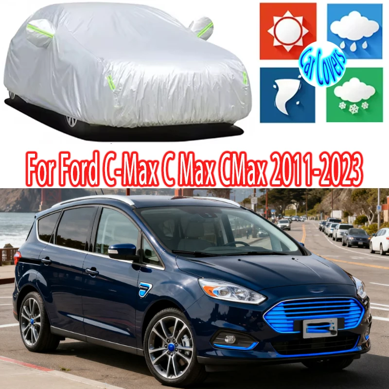 

For Ford C-Max C Max CMax Outdoor Protection Full Car Covers Snow Cover Sunshade Waterproof Dustproof Exterior Car accessories