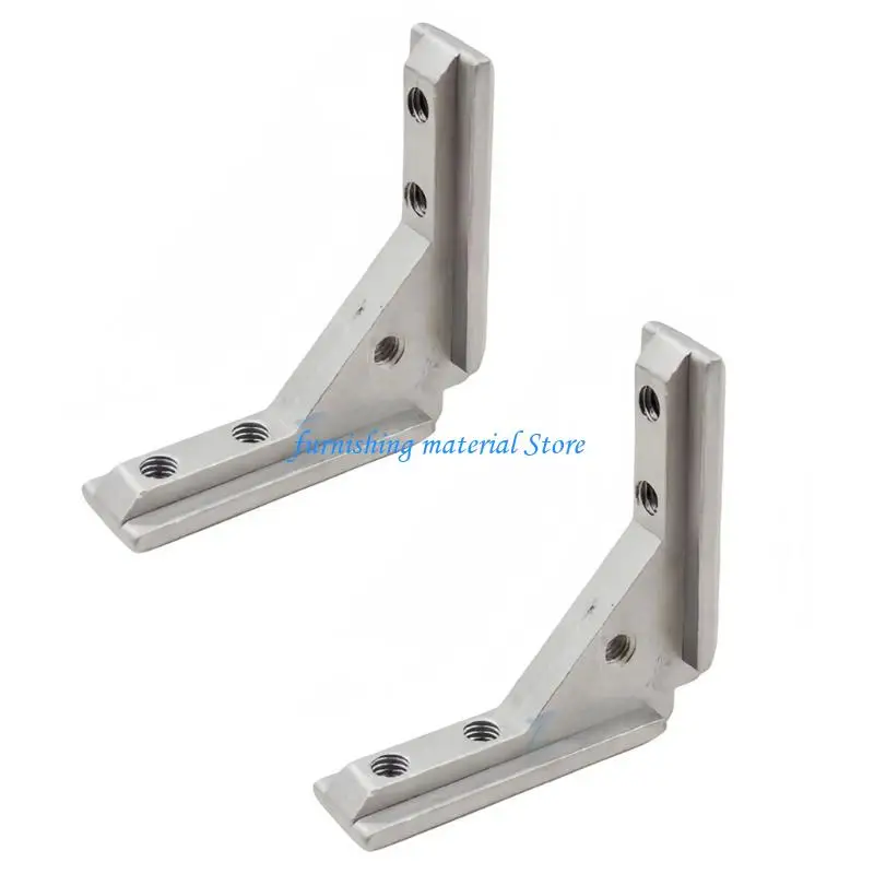 Y5GD Aluminum Alloy Angles Slot Connector Fixing Hardware 90 Degree Angles Connector For Slotted Door Panel Frame Installation
