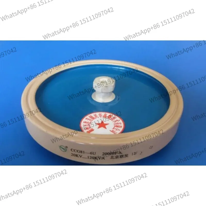 Round ceramics Porcelain high frequency machine  new original high voltage CCG81-6U 2000PF-K 20KV 120KVA