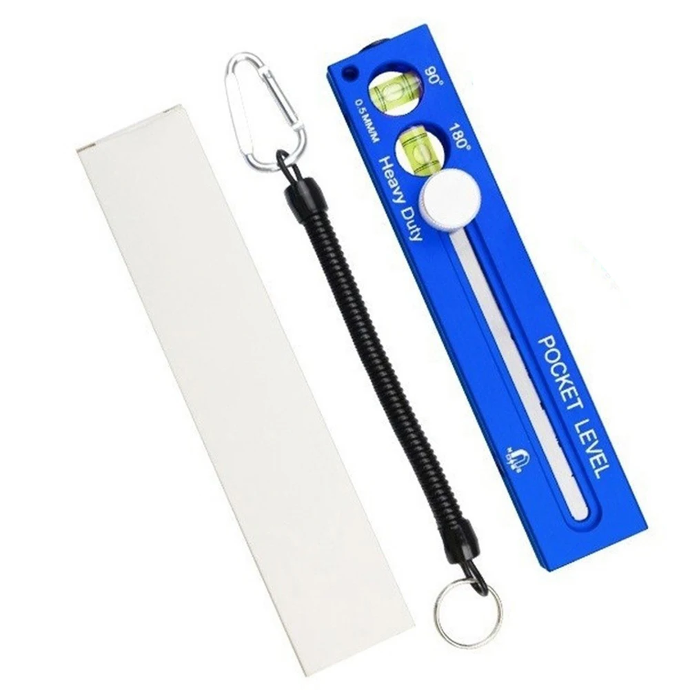 Aluminum Alloy Level Ruler with Stainless Steel Ruler Blade Depth Gauge Sliding Marking Rule and Level for Professionals