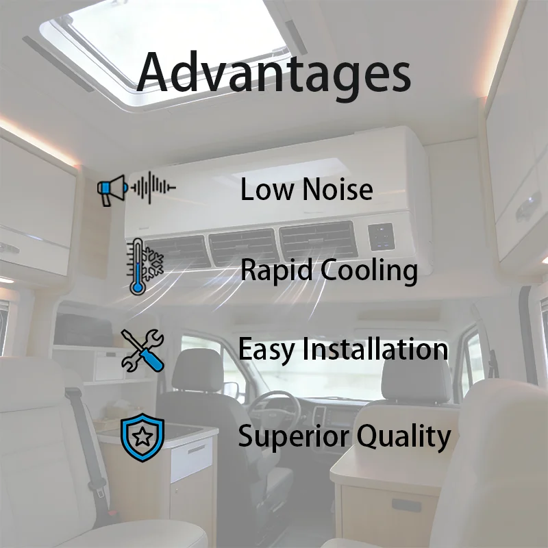 12V/24V Rooftop Parking Air Conditioner - Ideal for Trucks, Caravan, RV & All Kinds of Trucks view 4