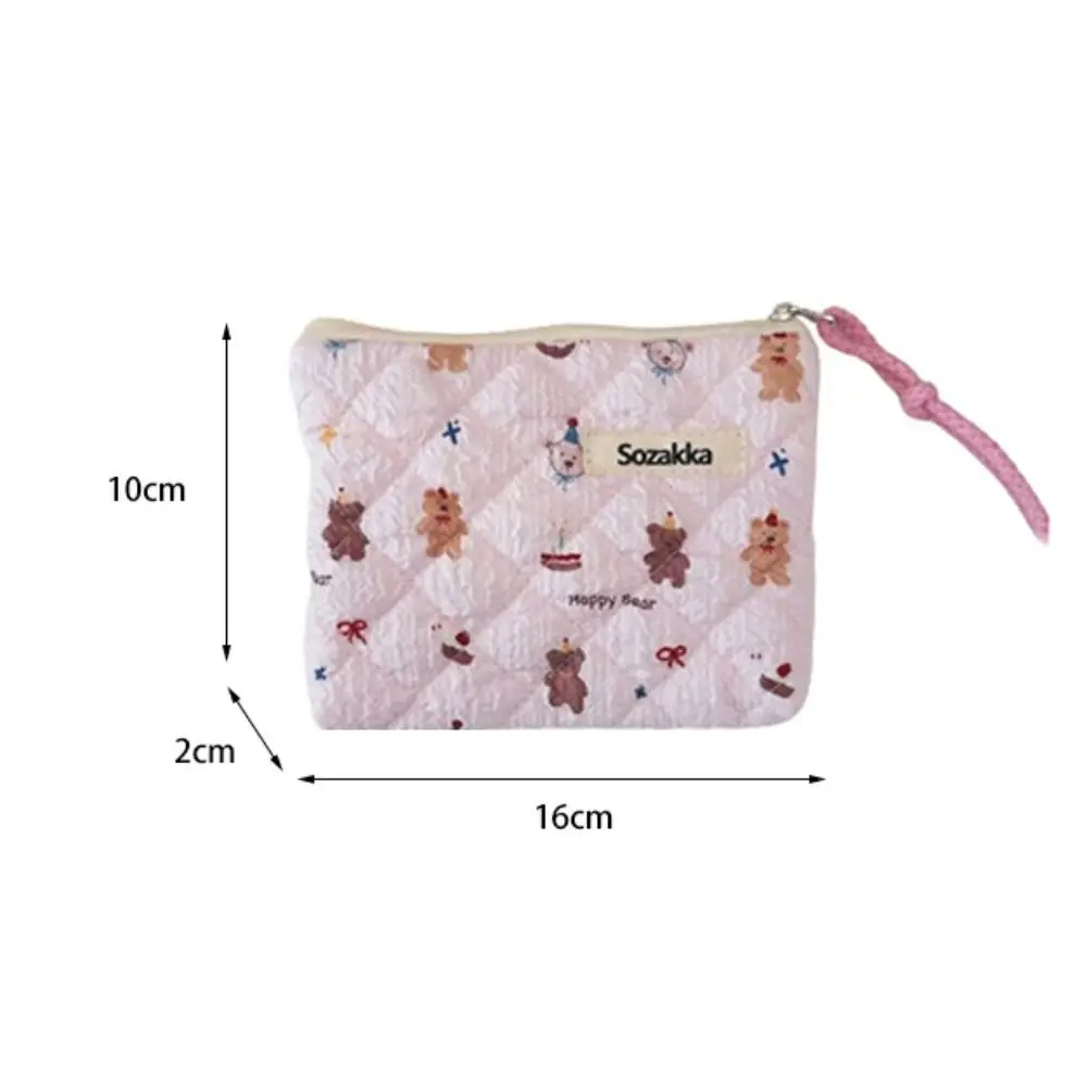 Fresh Cartoon Animals Coin Purses Small Portable Coin Wallet Cotton Storage Bag Lady Girls