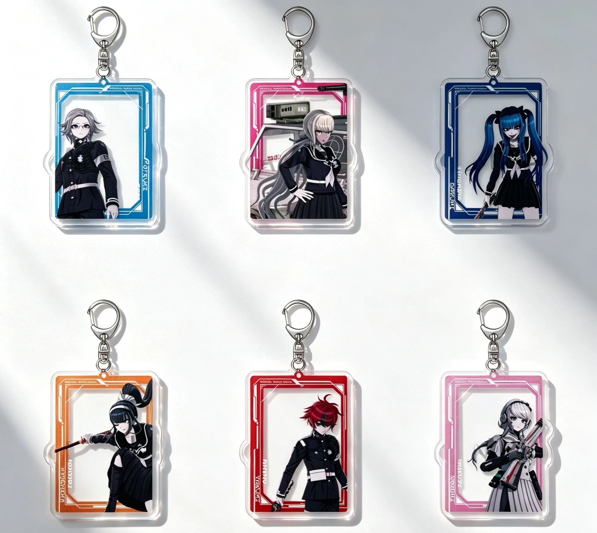 6cm The Hundred Line -Last Defense Academy- Acrylic Stand Figure Desk Decorations Animation Peripheral Fans Gifts  Keychains