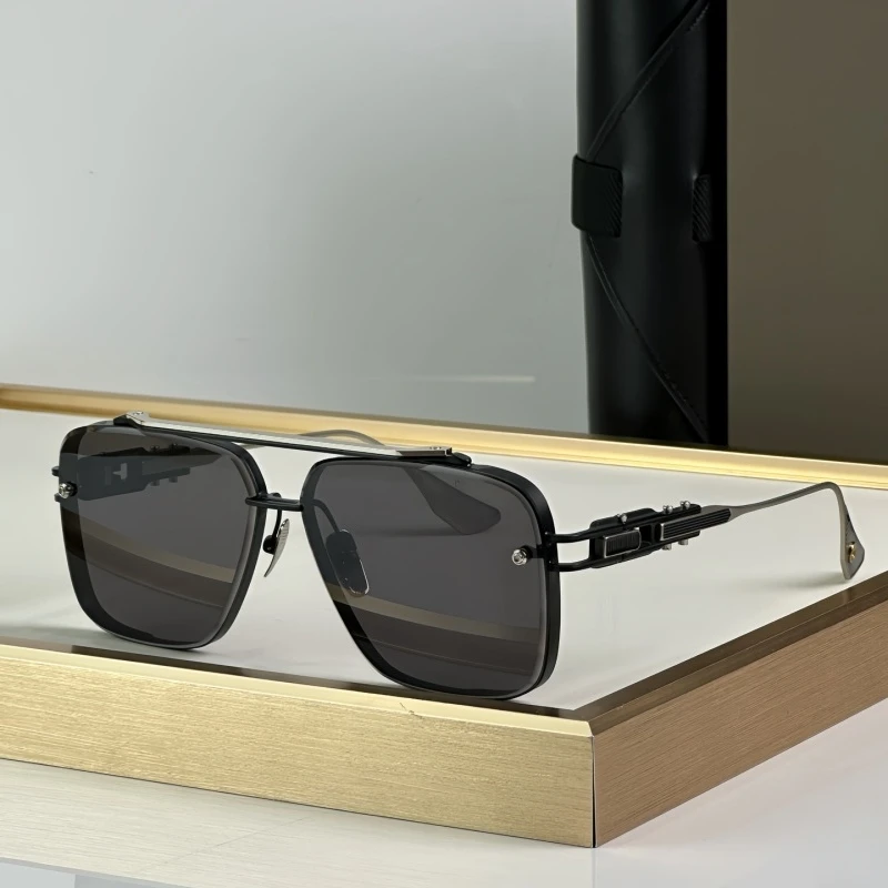 

Redake Luxury Pilot Women Sunglasses Men DT280 Double Bridge Alloy Outdoor Business Eyewear for Men And Women