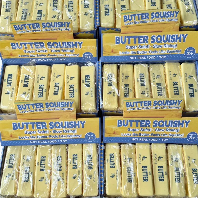 Butter Squishy Slow Rebound Super Soft Squeeze Toy Stress Relief Relaxing For Adult Simulated Butter/chess Toys Gifts