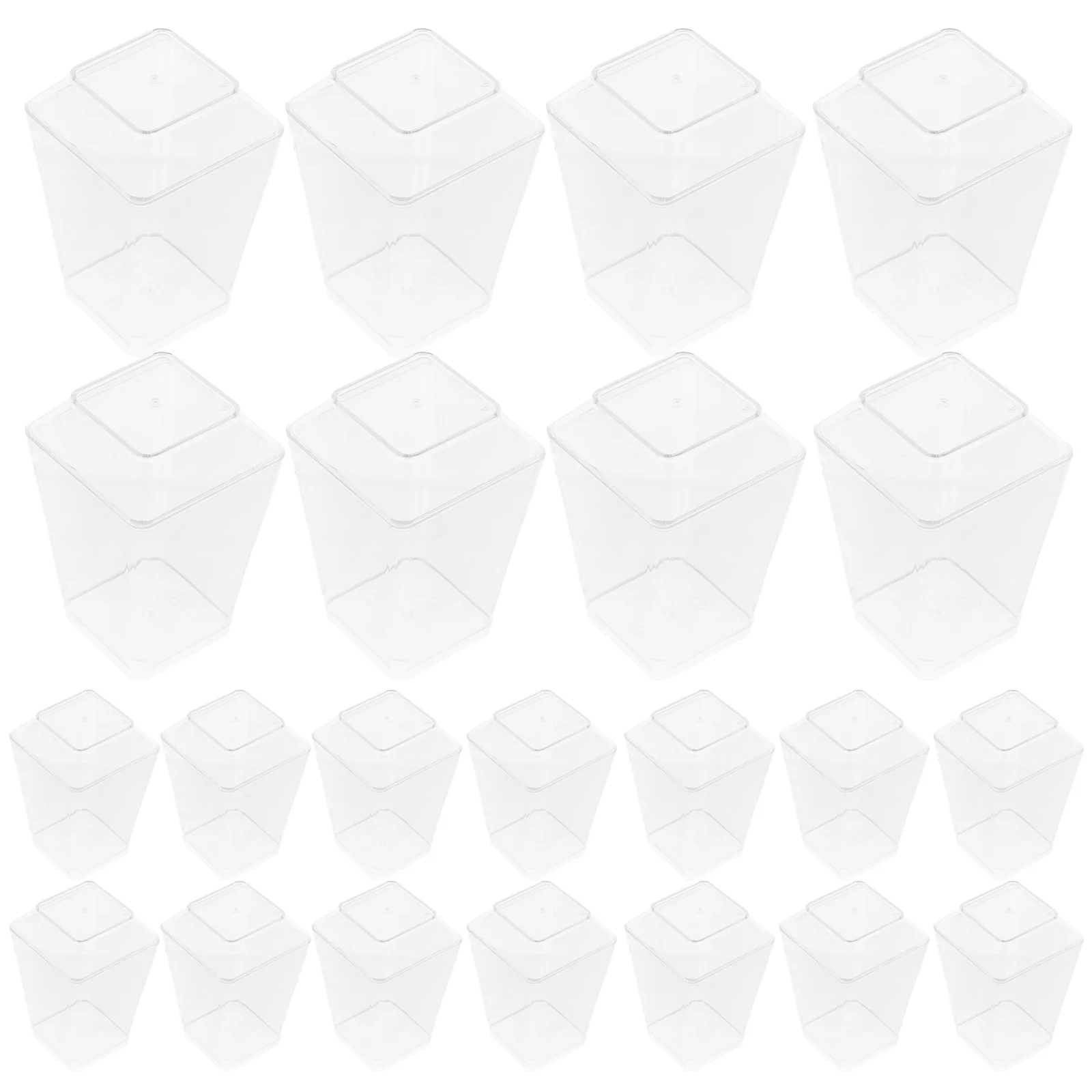 

100Pcs Clear Dessert Cups 150Ml Singleuse Individual Portion Containers for Yogurt Pudding Mousse Parfait Party