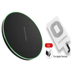 Kit ricevitore Pad caricabatterie Wireless di tipo C da 15W per Samsung S20 S10 S9 S8 bobina adattatore Wireless per iPhone13 11 Pro 8 7 6S 6 5