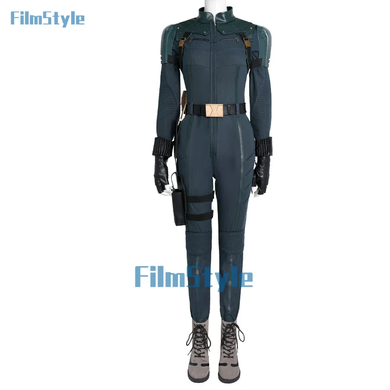

New Yelena Belova Cosplay Costume Jumpsuits Gloves Belt Combats Suit For Women Halloween Party Outfits Custom Made