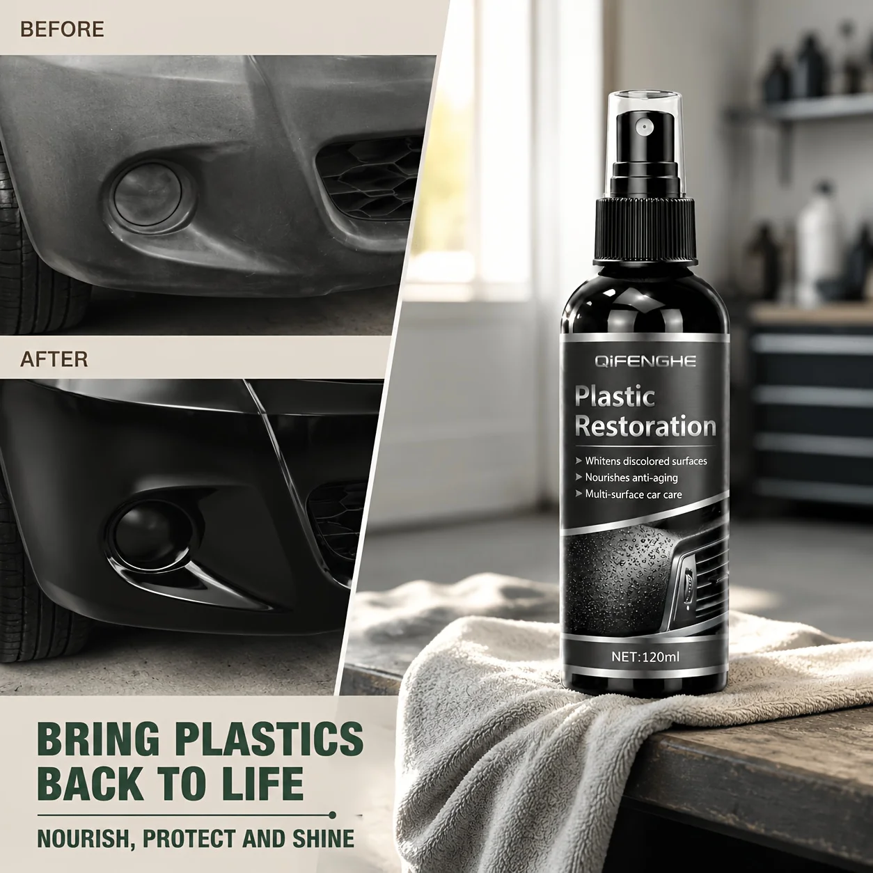 spray-restaurador-de-plastico-para-cuidados-internos-revive-o-brilho-preto-em-plastico-borracha-e-vinil-para-detalhamento-automotivo