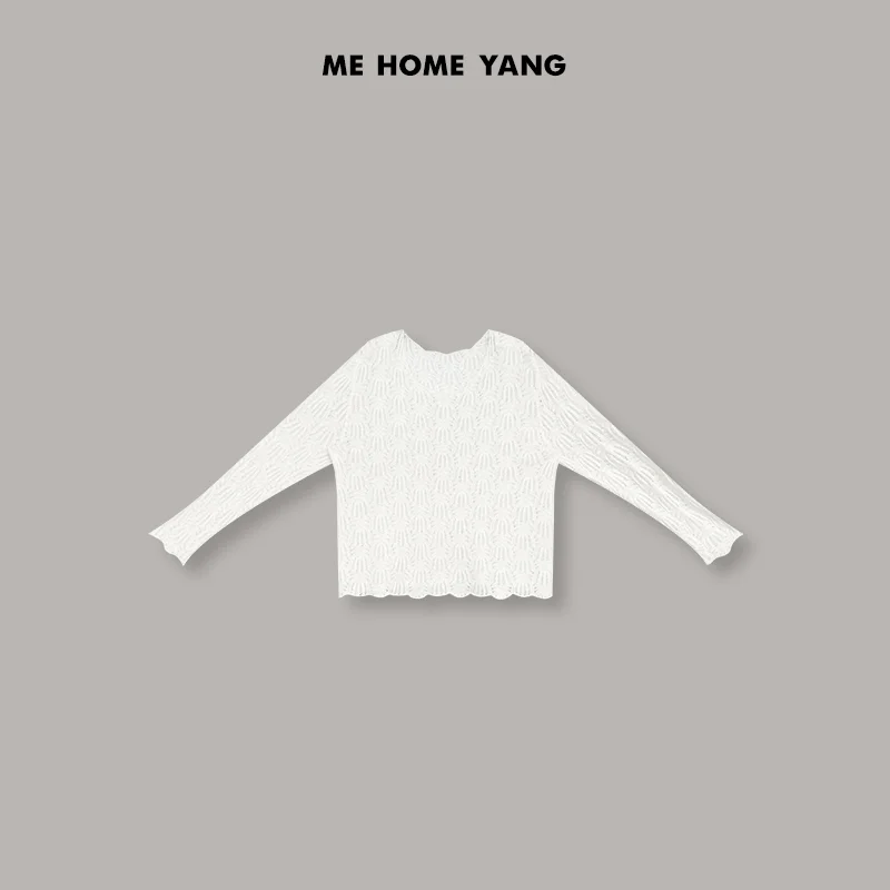 

Ele Hollow out Knitwear Pumpkin Design Faion Commute Sle Women's Sweater MEHOMEYANG MEQS472 Lightweight Wool Blend