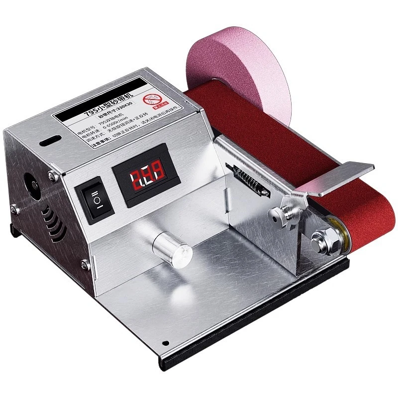 Electric Grinder Automatic Small Belt Grinder Household Artifact Polishing Grinding Wheel Grinder Multifunctional Machine