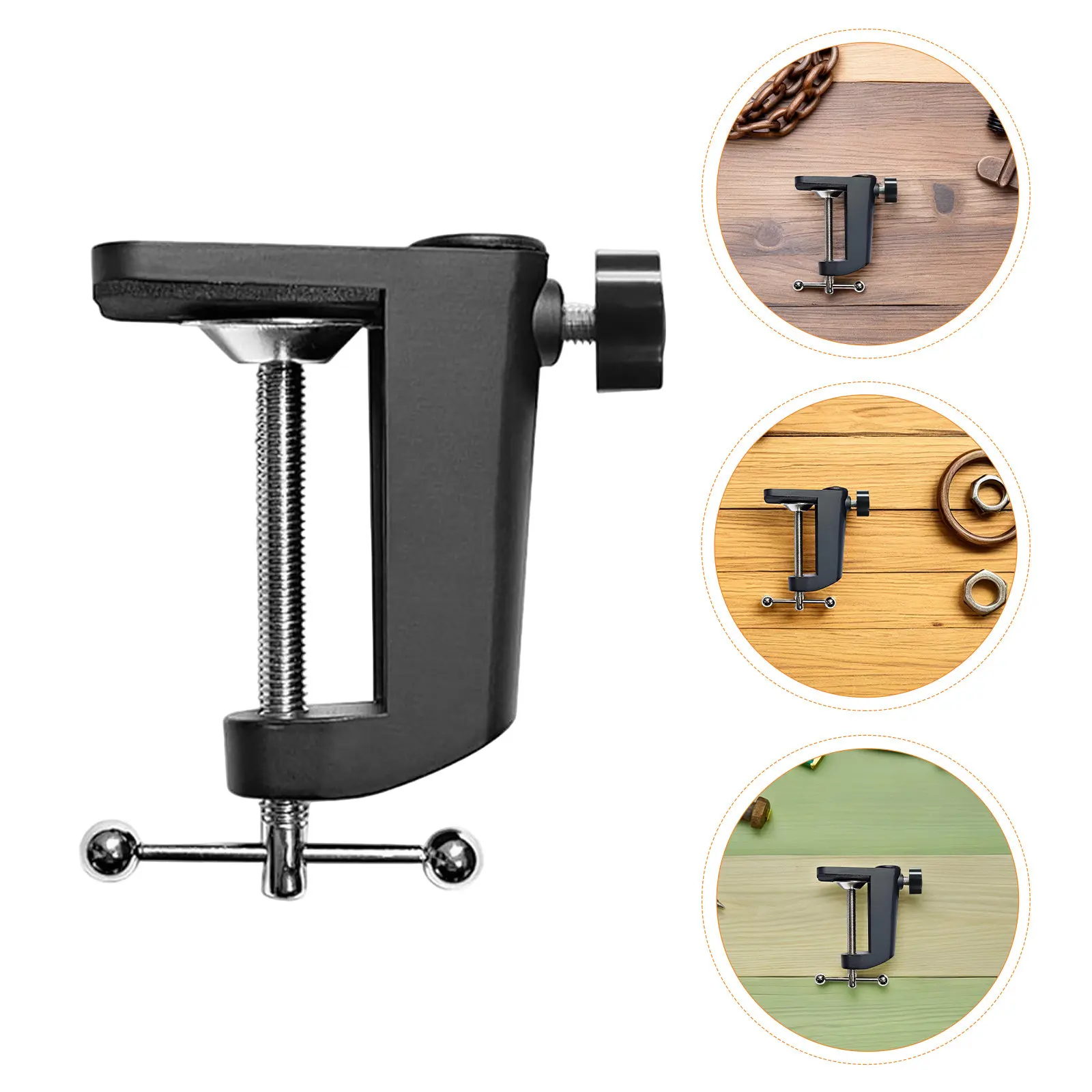 5Pcs Table Clamp Microphone Stand Heavy Duty Aluminum Desk Mount Mic Holder Shock Mount Vibration Reduction for Streaming