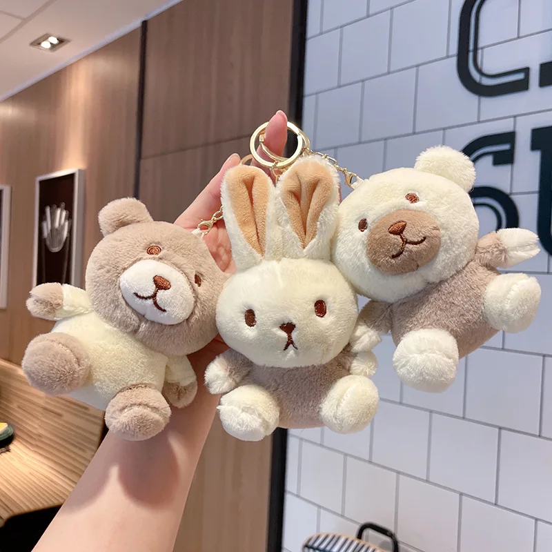 

New Bear Pendant, Street Vendor Goods, Doll Wholesale, Rabbit Doll, Cartoon Keychain, Plush Toy