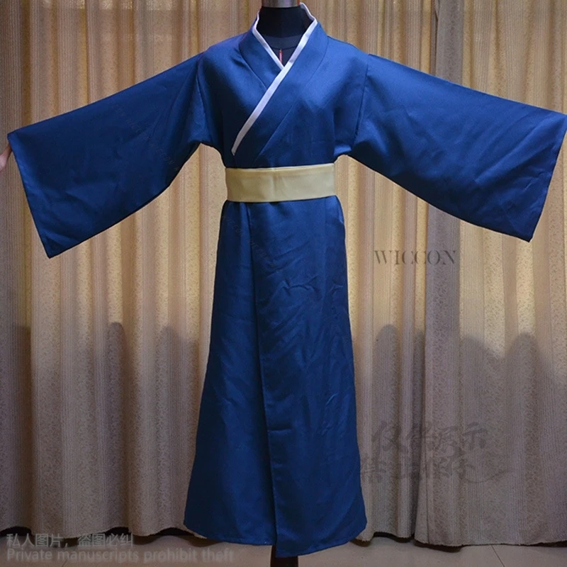 Anime Gintama Katsura Kotarou Cosplay Costume Kimono Women Man Uniform Halloween Costumes Cos Katsura Kotarou Roleplay Suit Wig