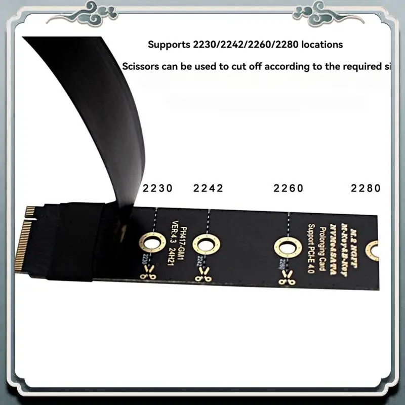 Premium M.2 Nvme PCIE 4.0 To Oculink SFF-8611 SFF-8612 Female Adapter Cable Laptop External Graphics Card Extension Cable