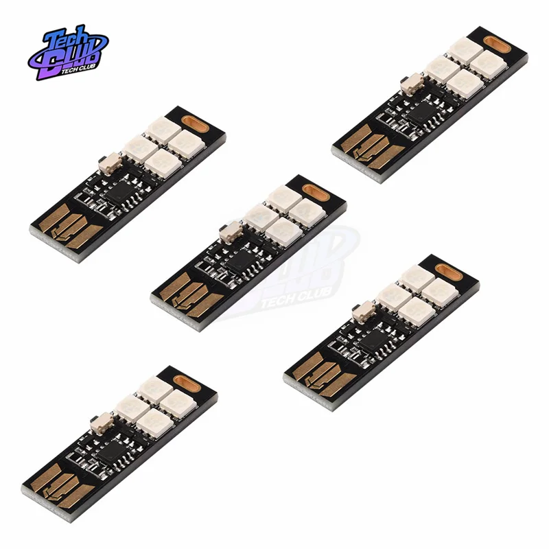 Luz LED RGB con Sensor táctil, lámpara de mesa de lectura de libros, 5050 RGB, luz nocturna regulable para banco de energía, ordenador portátil, PC